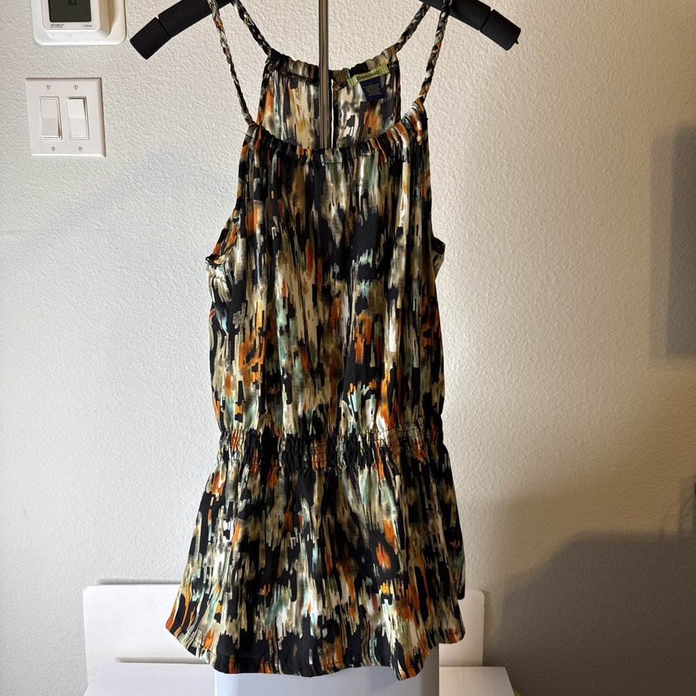 Free‎ Hug Women's Tunic Top Multicolor Abstract Design Size L